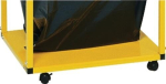 Fahrwerksatz für Abfallsammler B 630xT 540 mm 4 Rollen, enzianblau