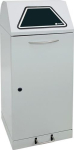 Wertstoffsammler 120 l H1100xB450xT450 mm, Stahlblech verzinkt Einsatz, mit Trethebel