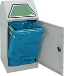 Wertstoffsammler 60 l H900xB400xT380 mm, Stahlblech Müllsackhalter, ohne Trethebel