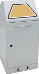 Wertstoffsammler 60 l H900xB400xT380 mm, Stahlblech Müllsackhalter, mit Trethebel
