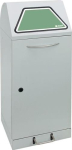 Verzamelaar voor recyclebaar afval 75 l H1000xB400xD380 mm, plaatstaal Vuilniszakhouder, met pedaalhendel