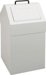 Stationaire inzamelaar voor recyclebare materialen H 640x B330xD 310 mm, 45 liter lichtgrijs