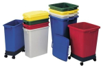 Abfall- & Wertstoffsammler 90 l, LxBxH 510x485x600 mm Kunststoff blau