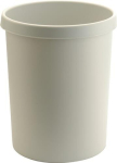 Papierkorb 45 l H480xØ390 mm mit Griffrand Kunststoff, lichtgrau, Helit