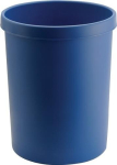 Papierkorb 45 l H480xØ390 mm mit Griffrand Kunststoff, blau, Helit