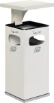 Combinatieasbak met dak 72 l H 955xB 500xD 500 mm wit