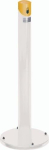 Ascher Standsäule H 1005xØ 365 mm weiß/Kopfteil gelb