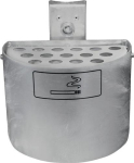 Halbrundascher D200xH290mm mit Abdeckhaube anthrazit-eisenglimmer DB 703