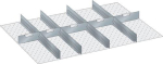 Ladeverdelers 918x612x50 mm, 9-delig Scheidingsplaten/spleetwanden