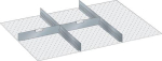 Ladeverdelers 918x612x75 mm, 17-delig Scheidingsplaten/spleetwanden