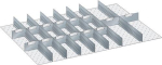 Ladeverdelers 918x612x50 mm, 21-delig Scheidingsplaten/spleetwanden