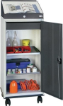 Kombi-Werkzeugschrank fahrbar 1310x500x500 mm,1Schub. 2Böden lichtgrau/anthrazitgrau,425942
