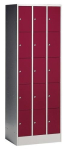Fächerschrank 15 Fächer HxBxT 1950x680x480 mm, mit Sockel bitte Farbe angeben