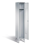 Garderobenschrank Promat HxBxT 1850x325x500mm, mit Füßen 1 Abteil, lichtgrau/lichtgrau, Promat