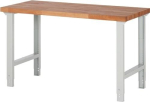 Workbench W1500xD700xH790-1140 mm light grey, Promat 425512