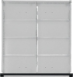Drawer partitioning material for front height 170-360mm 1/2 pitch Subjects