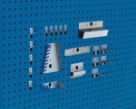 Assortiment gereedschapshouders 20-delig gegalvaniseerd 10 haken, 5 verschillende houders, 5 klemmen