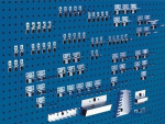 Werkzeughalter-Sortiment 80-tlg. verzinkt 15 Haken, 25 Doppelhaken, 40 div. Halter