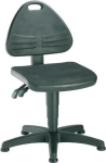 Isitec bureaudraaistoel Zithoogte 430-600 mm Vloerglijders, integraalschuim zwart