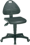 Isitec bureaudraaistoel Zithoogte 430-600 mm Wielen, integraalschuim zwart