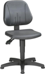 Unitec bureaudraaistoel Zithoogte 440-620 mm Vloerglijders, integraalschuim zwart