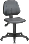Unitec bureaudraaistoel Zithoogte 440-620 mm Wielen, integraalschuim zwart