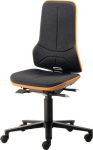 Neon bureaustoel Zithoogte 430-600 mm, permanent contact Wielen, zonder gestoffeerd element grijs