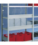 Compartment divider throughout HxD 400x400 mm, galvanised Meta Clip MSN