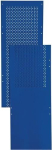 Lochblech-Seitenwand blau H 2000 x B 390 mm LOGS-Nr. 80