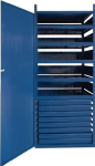 Regal Schrank blau RAL 5022 H 1820 x B 540 x T 390 mm LOGS-Nr. 145