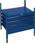 Schubladenteil blau RAL 5022 H 520 x B 540 x T 390 mm LOGS-Nr. 120