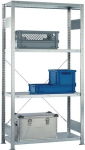 Add-on shelf completely packed HxLxD 2000x1000x600 mm, galvanised Meta Clip Set AR 150/1650 kg 4 shelves