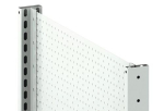 Euro perforated wall frame prefabricated HxD 2000x400 mm, RAL 7035 Meta Clip