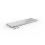 Additional shelf with 4 shelf supports LxD 1000x300 mm, galvanised Meta Clip S3 150