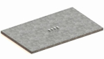 Additional shelf with 4 shelf supports LxD 1000x800 mm, grey RAL 7035 Meta Clip S3 230