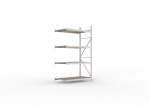 Add-on shelving Chipboard shelves HxLxD 2500x1400x800 mm, galvanised Meta Mini-Rack 600 / 4350 kg 4 shelves