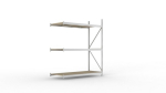 Add-on shelving Chipboard shelves HxLxD 2200x1800x800 mm, galvanised Meta Mini-Rack 600 / 3200 kg 3 shelves