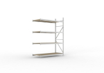 Add-on shelving Chipboard shelves HxLxD 2500x1800x800 mm, galvanised Meta Mini-Rack 600 / 3200 kg 4 shelves