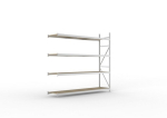 Aanbouwplanken Spaanplaatplanken HxLxD 2500x2600x650 mm, gegalvaniseerd Meta Mini-Rack 490 / 2500 kg 4 legborden