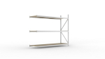 Add-on shelving Chipboard shelves HxLxD 2200x2600x800 mm, galvanised Meta Mini-Rack 490 / 2500 kg 3 shelves