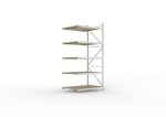 Aanbouwplanken Spaanplaatplanken HxLxD 3000x1400x1050 mm, gegalvaniseerd Meta Mini-Rack 600 / 4350 kg 5 legborden