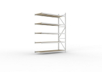 Aanbouwplanken Spaanplaatplanken HxLxD 3000x2200x800 mm, gegalvaniseerd Meta Mini-Rack 600 / 2750 kg 5 legborden