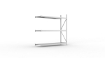 Add-on shelving Steel shelves HxLxD 2200x2200x650 mm, galvanised Meta Mini-Rack 600 / 2750 kg 3 shelves