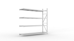Add-on shelf HxLxD 2500x2600x650 mm, galvanised Meta Mini-Rack 490 / 2500 kg 4 shelves