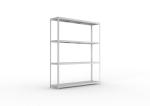 Complete breedvakstelling, stalen panelen HxLxD 2970x2500x600 mm, gegalvaniseerd Meta Speed-Rack, 4 schapniveaus