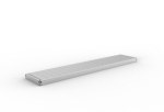 Additional shelf level with steel panels HxLxD 70x2000x400 mm, galvanised Meta Speed-Rack