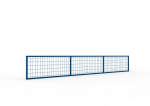 Achterwandrooster voor palletstellingen HxL 500x3600 mm, RAL 5010 META Multipal
