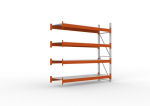 Aanbouwvak voor bulkrekken HxBxD 2700x2700x800 mm, RAL 2001 Meta Multipal 2400 / 9950 kg 3 niveaus
