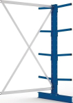 Double-sided cantilever rack HxLxArm-L 2000x1300x500 mm, RAL 5010 Meta Multistrong Light 8 arms / stand