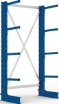 Draagarmstellingen Basisstellingen eenzijdig HxLxArm-L 2000x1000x500 mm, RAL 5010 Meta Multistrong Light 4 armen / statief